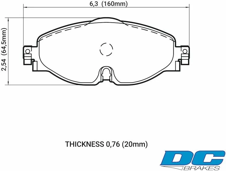 DC Brakes RT.2 DC9005E20 Передние тормозные колодки для VAG 312mm