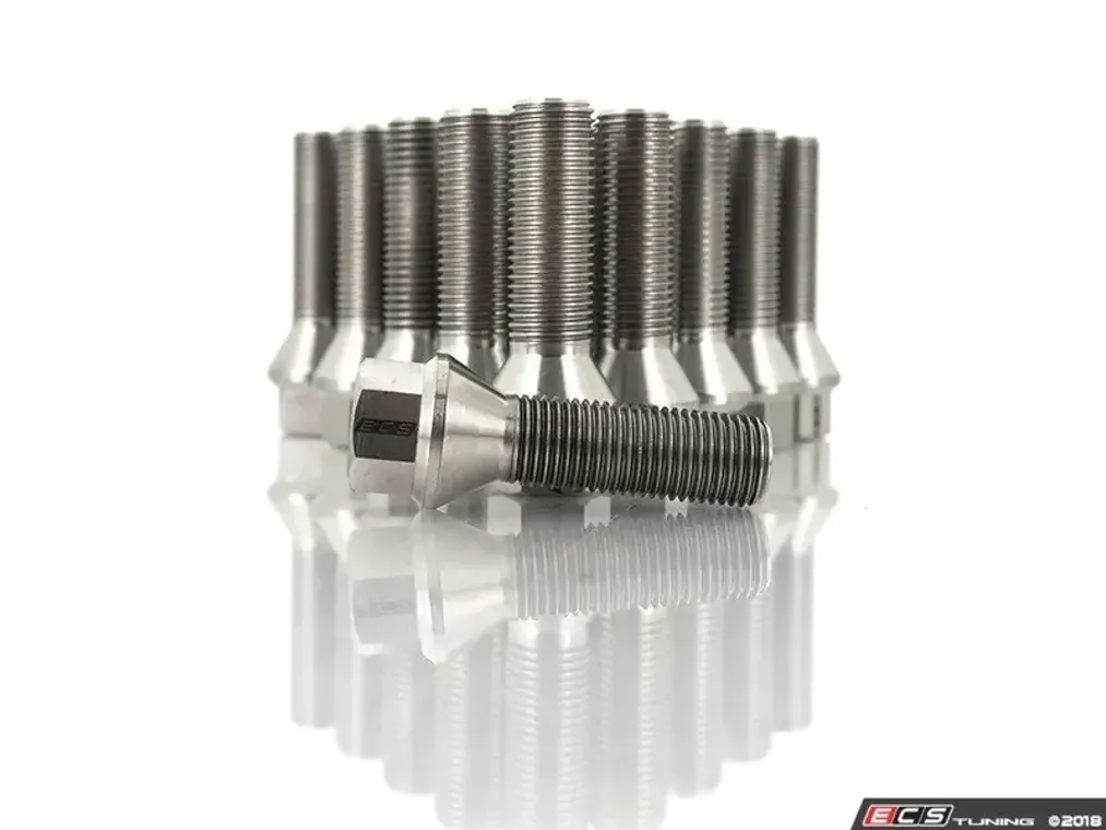 ECS Tuning Конусный болт колёсный из титана 14x1.5x40мм (комплект 20 штук)