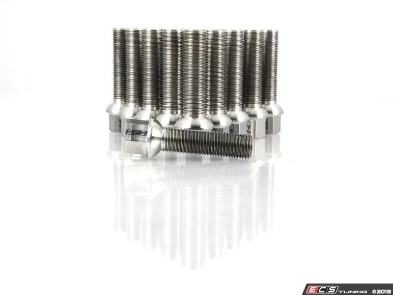 ECS Tuning Сферический болт колёсный из титана 14x1.5x50мм (комплект 20 штук)