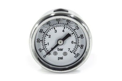 BLACKROCK LAB FPM-100WT Манометр топливный 0-7 bar (белый); резьба 1/8 NPT папа