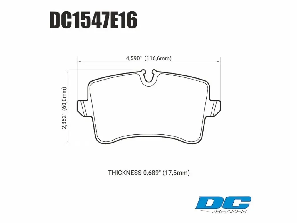 DC Brakes RT.2 DC1547E16 Задние тормозные колодки для RS4/RS5/RS6/R8/RS-Q3/RS3 8V