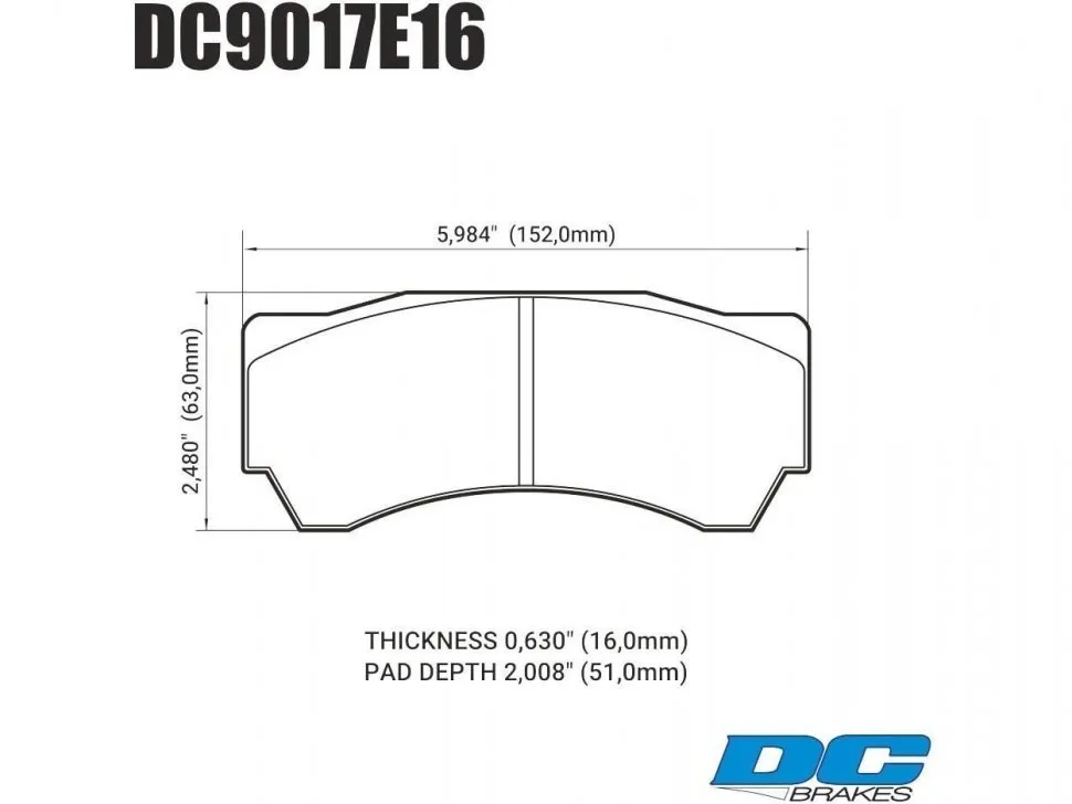 DC Brakes STR.S+ DC9017P16 Тормозные колодки для Alcon Monoblock 6 CAR97
