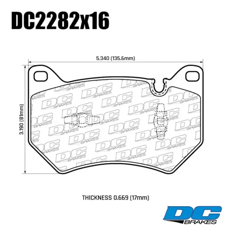 Колодки тормозные DC2282P16 DC Brakes Street STR.S+ передние AUDI Q5 (Brembo)