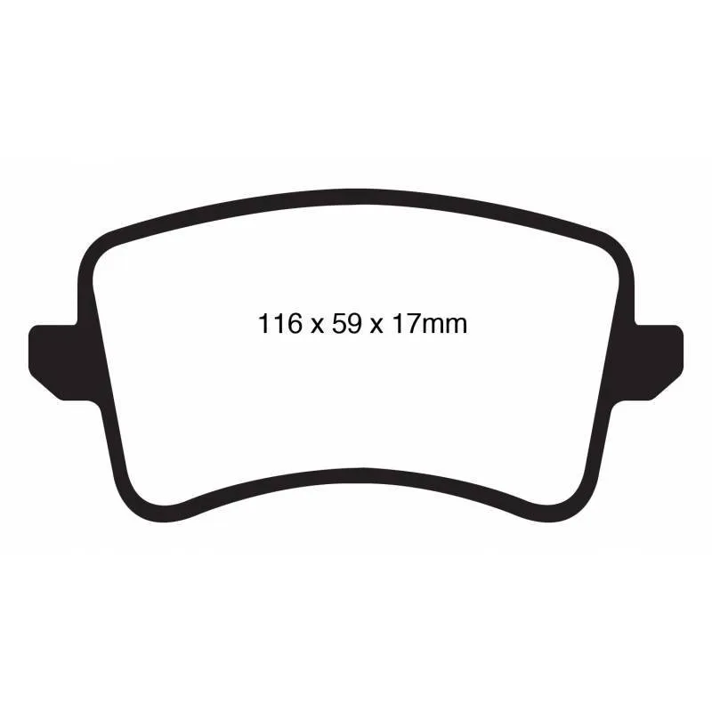 EBC DP41988R YellowStuff Задние тормозные колодки для Audi A4/A5/A6/Q5/Q7 B9