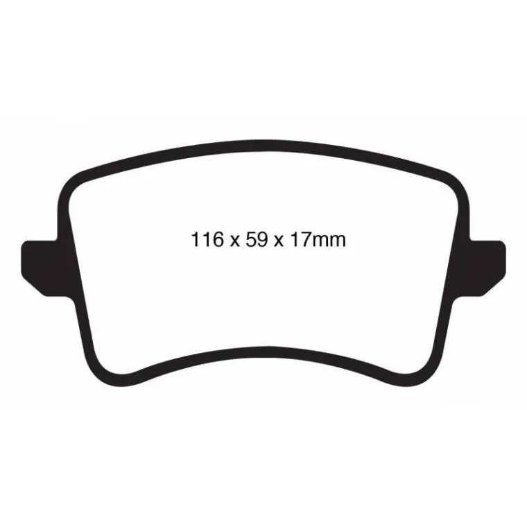 EBC DP41988R YellowStuff Задние тормозные колодки для Audi A4/A5/A6/Q5/Q7 B9