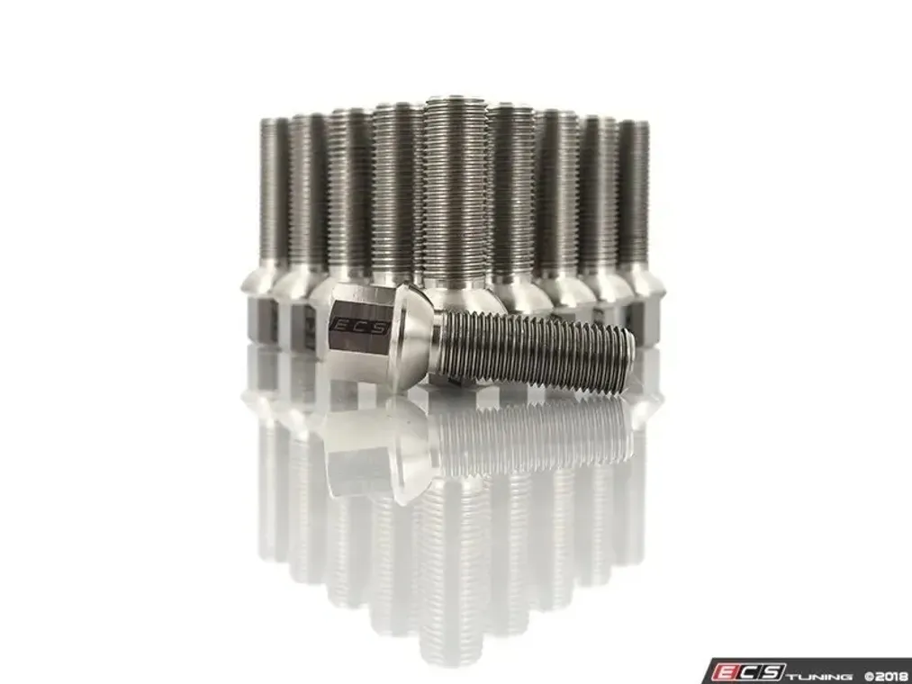 ECS Tuning Сферический болт колёсный из титана 14x1.5x40мм (комплект 20 штук)