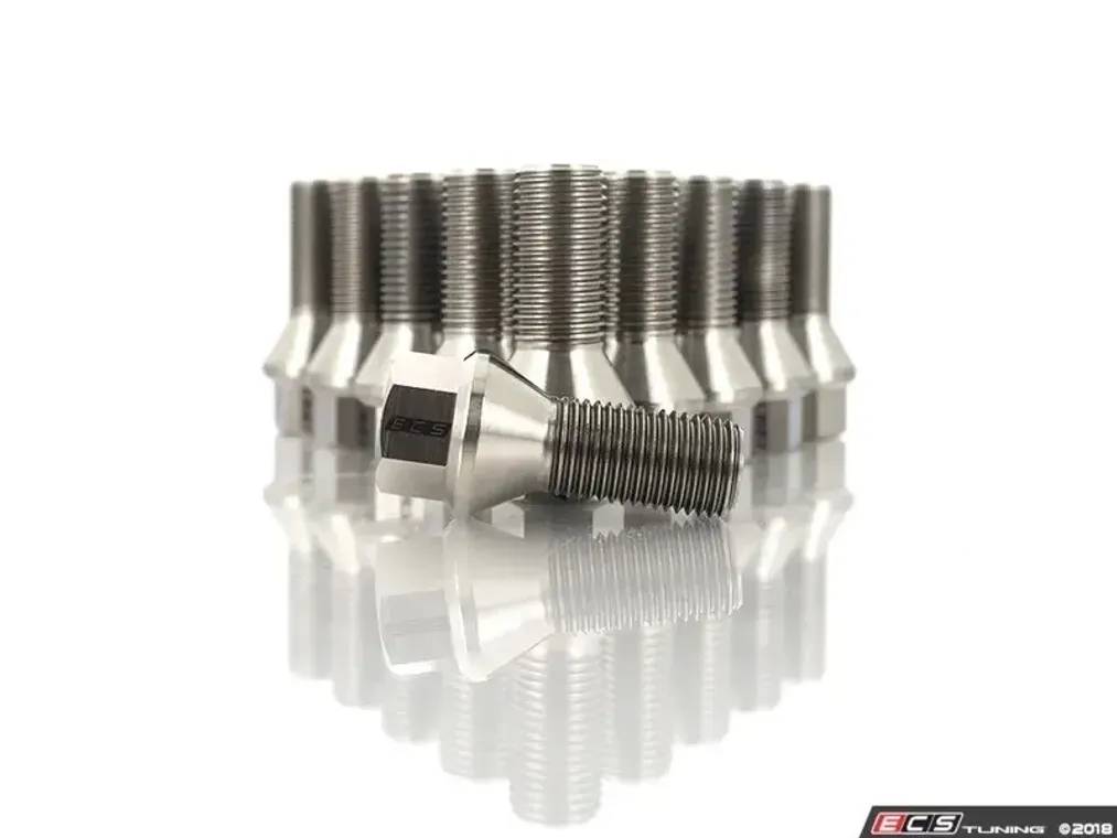 ECS Tuning Конусный болт колёсный из титана 14x1.5x27мм (комплект 20 штук)