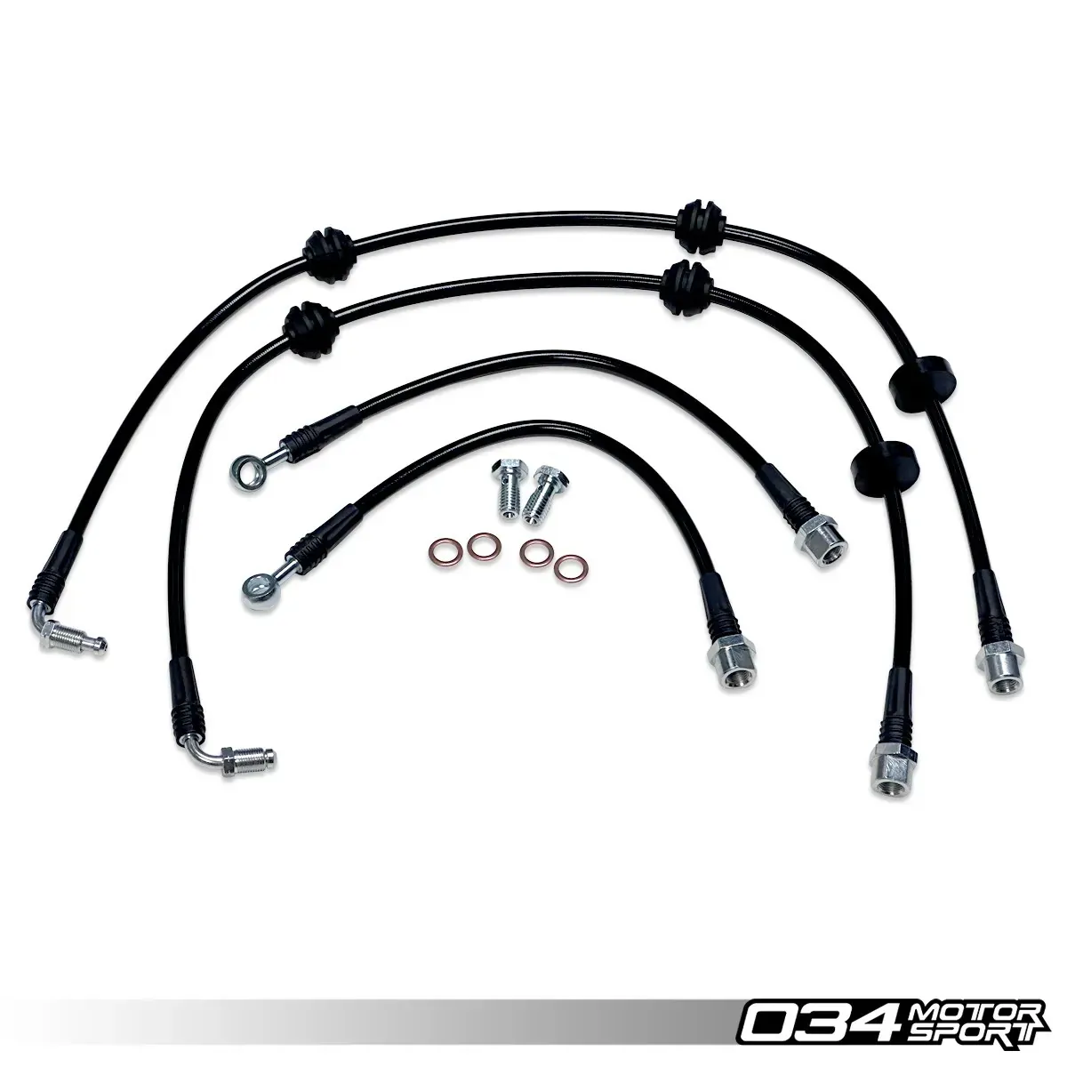 034Motorsport 034-303-0015 Комплект армированных тормозных шлангов для B9/B9.5 Audi A4/S4, A5/S5/RS5, Q5/SQ5