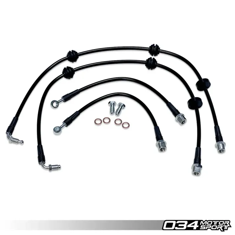034Motorsport 034-303-0015 Комплект армированных тормозных шлангов для B9/B9.5 Audi A4/S4, A5/S5/RS5, Q5/SQ5