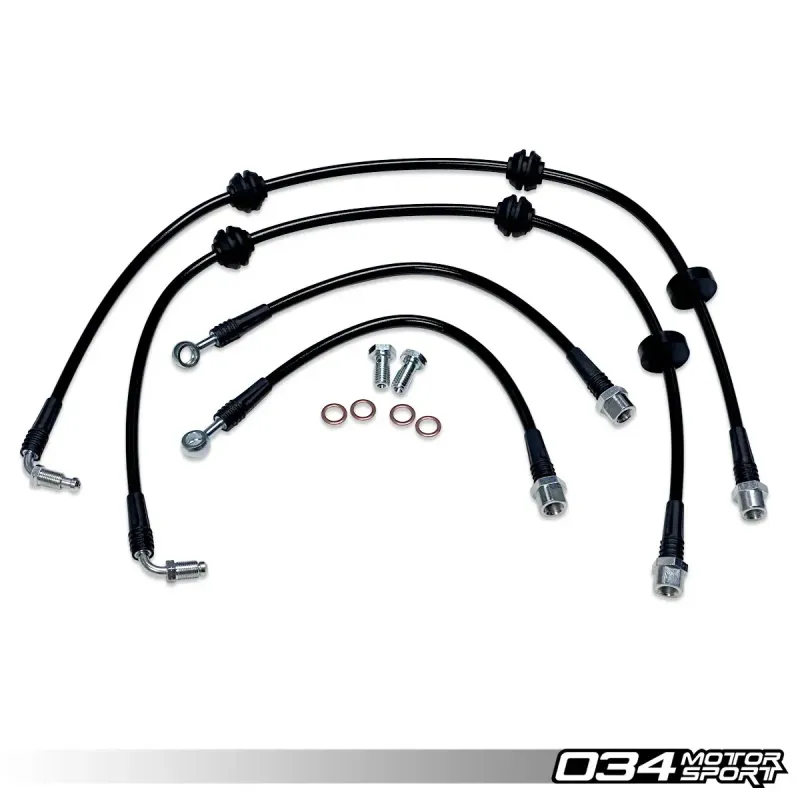 034Motorsport 034-303-0015 Комплект армированных тормозных шлангов для B9/B9.5 Audi A4/S4, A5/S5/RS5, Q5/SQ5