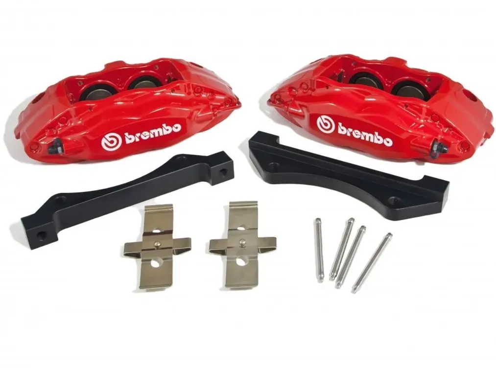Brembo 4pot комплект тормозной системы на VAG (КРАСНЫЕ)