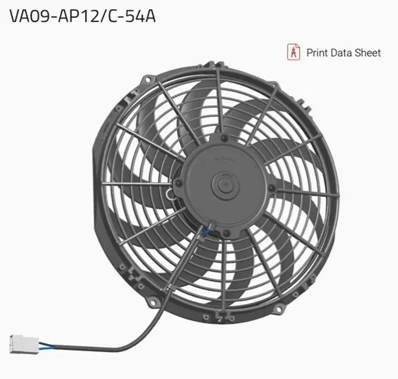 SPAL VA09-AP12/C-54A Вентилятор втягивающий (за радиатором) 11" (280mm) 1430 м3/ч