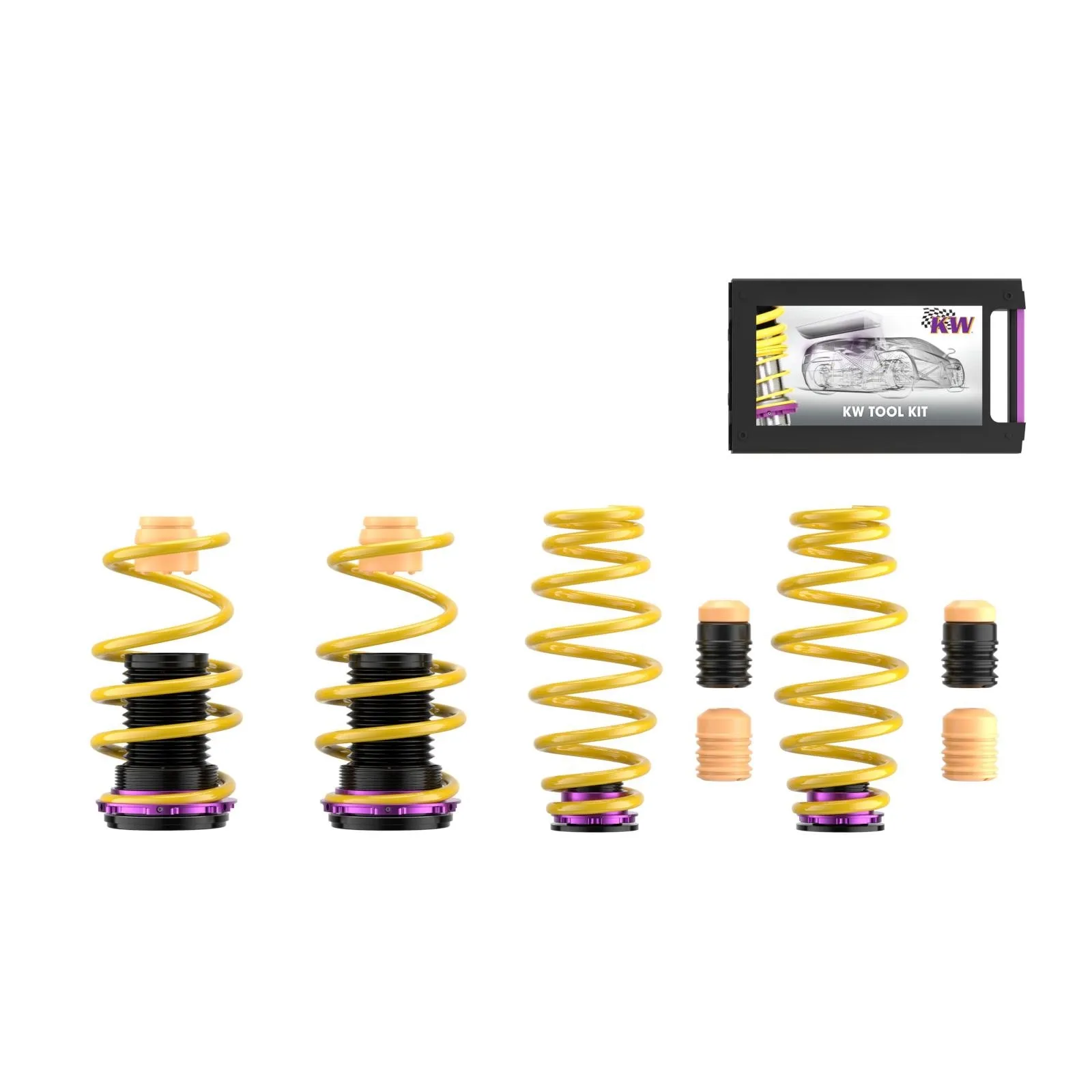 KW Suspension 2538000N Комплект регулируемых пружин с занижением для VW GOLF 7R,GTI, Seat Leon FR