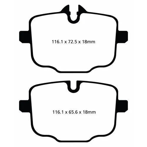EBC RP-1 DP82089RP1 Колодки тормозные BMW задние BMW M3 G80; M4 G82; M5 F10; M6 F12; X5 G05; X7