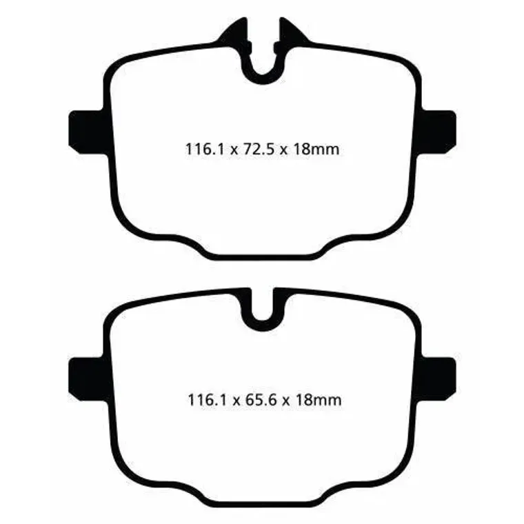 EBC RP-1 DP82089RP1 Колодки тормозные BMW задние BMW M3 G80; M4 G82; M5 F10; M6 F12; X5 G05; X7