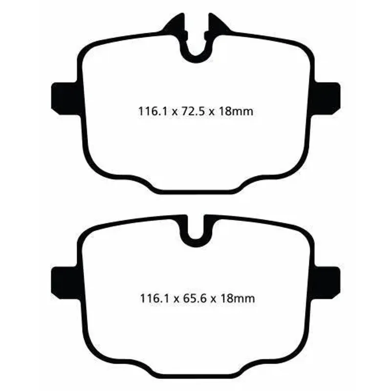 EBC RP-1 DP82089RP1 Колодки тормозные BMW задние BMW M3 G80; M4 G82; M5 F10; M6 F12; X5 G05; X7