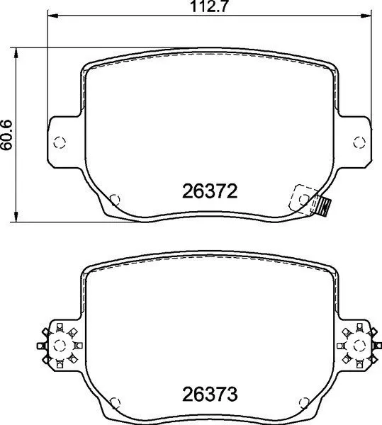 DC Brakes RT.2 DC9053E16 Задние тормозные колодки для TESLA Model 3, Model Y, Тормоза Performance (SPORT)