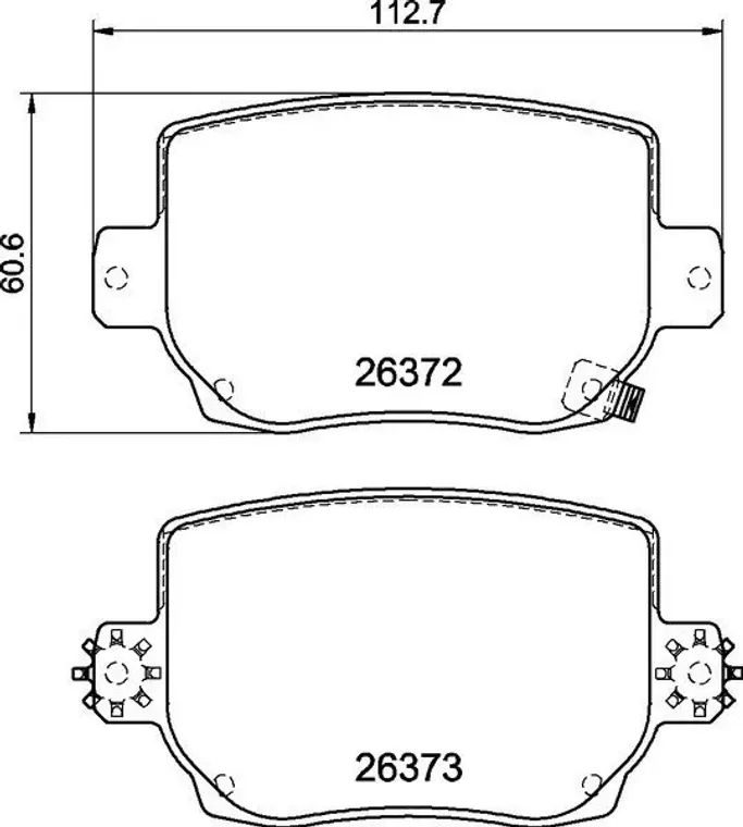 DC Brakes RT.2 DC9053E16 Задние тормозные колодки для TESLA Model 3, Model Y, Тормоза Performance (SPORT)
