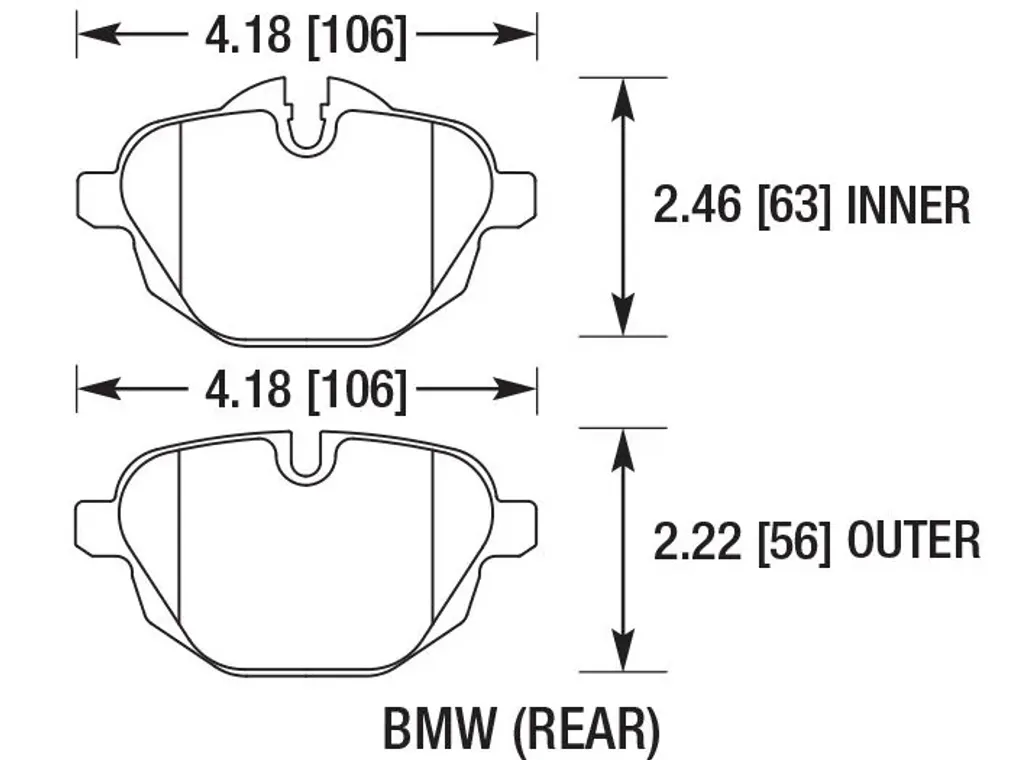 DC Brakes STR.S+ DC1473P18 Задние тормозные колодки для BMW 5 F10, G30; X3 F25, G01; БЕЗ M Sport