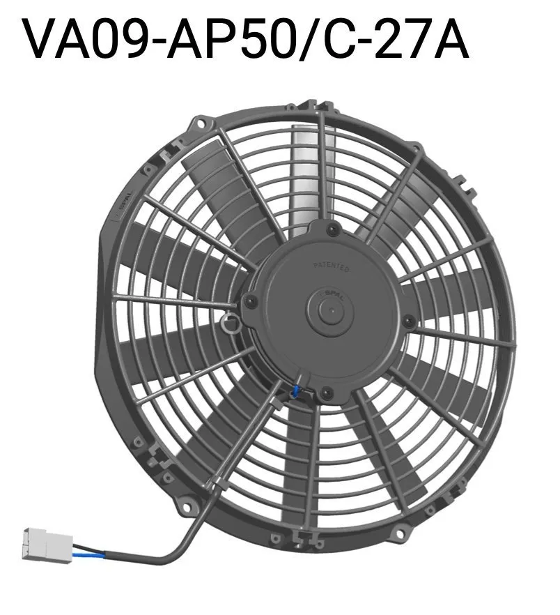 SPAL VA09-AP50/C-27A Вентилятор втягивающий (за радиатором) 11" (280mm) 1580 м3/ч