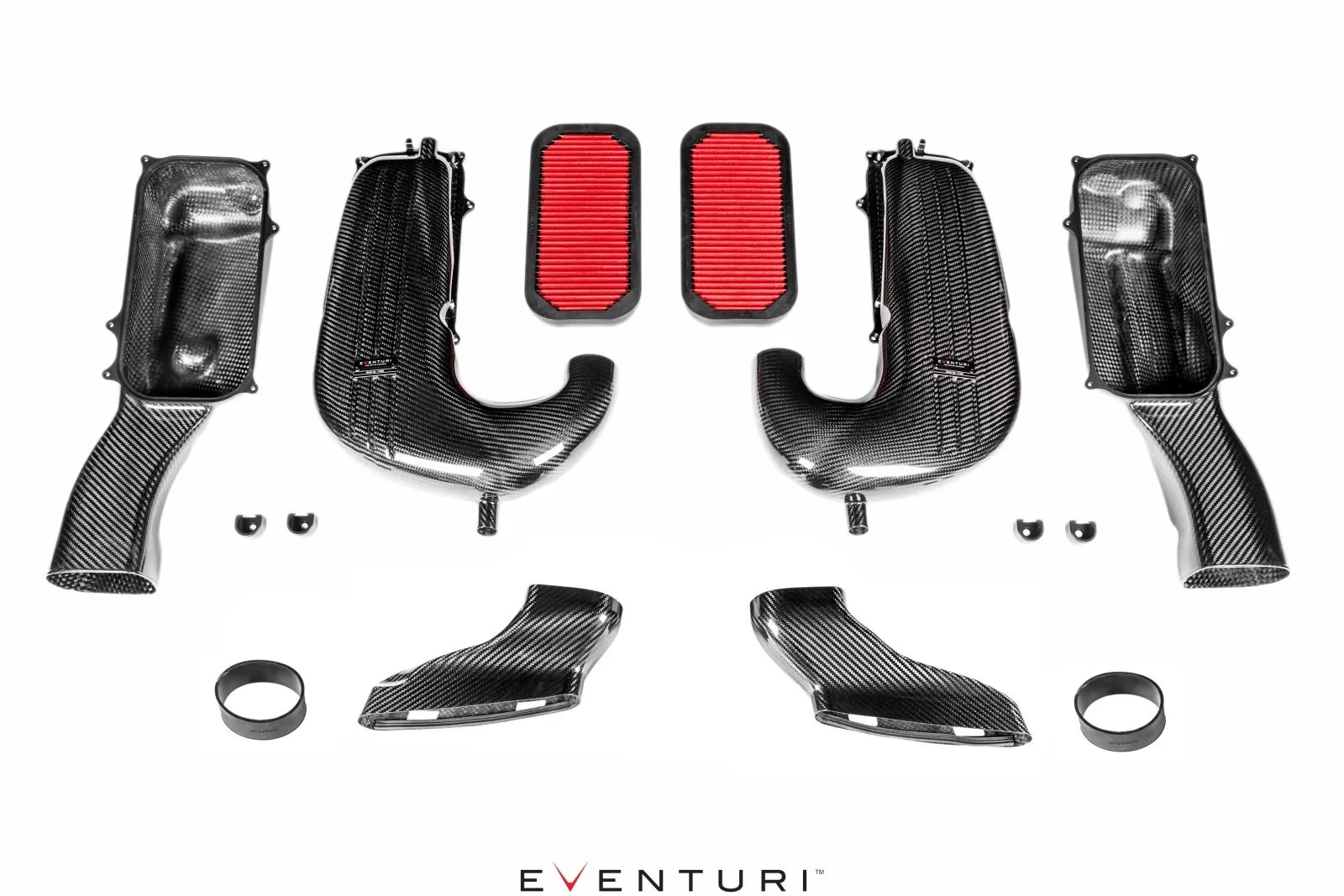 Eventuri EVE-C63SV2-CF-INT Впускная система из карбона для MERCEDES C63 C63S AMG