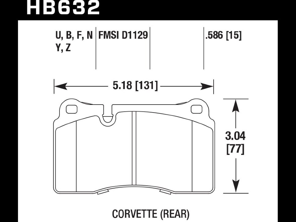 HAWK DTC-70 HB632U.586 Передние тормозные колодки для AUDI RS3 8P/TT-RS 8J — фото 1 из 5
