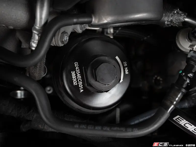ECS Tuning ES#3504941 Алюминиевый корпус масляного фильтра для EA839 2.9T/3.0T (чёрный) — фото 7 из 7