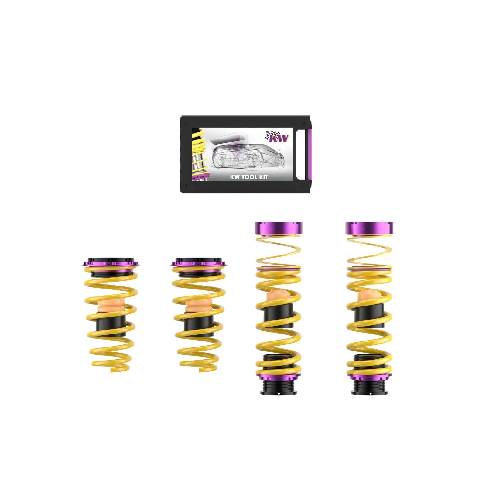 KW Suspension 25371084 Комплект регулируемых пружин с занижением для Porsche 911 (992) 11/2018- — фото 1 из 13