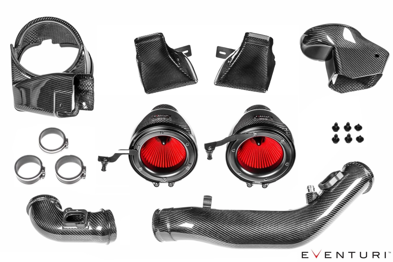 Eventuri EVE-F8XMV2-CF-INT Впускная система из карбона V2 для BMW M3 / M4 F8X — фото 1 из 20