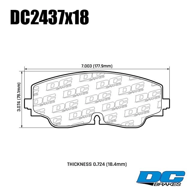 DC Brakes STR.S+ DC2437P17 Передние тормозные колодки для GOLF VIII; TIGUAN; AUDI S3 8Y; диск 357mm — фото 1 из 1