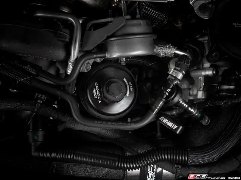 ECS Tuning ES#3504941 Алюминиевый корпус масляного фильтра для EA839 2.9T/3.0T (чёрный) — фото 6 из 7