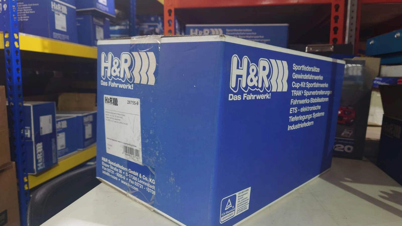 H&R 28755-9 Комплект пружин с занижением для Skoda Kodiaq 7 местный — фото 3 из 4
