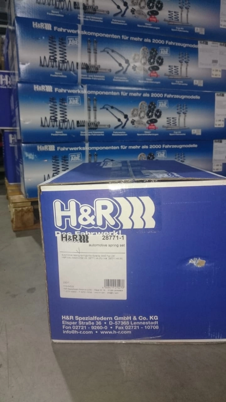 H&R 28771-1 Пружины с завышением (с лифтом) +35мм для KIA Sorento UM Prime — фото 2 из 4