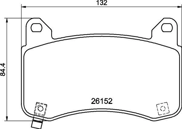 DC Brakes RT.2 DC9052E16 Передние тормозные колодки для TESLA Model 3, Model Y, Тормоза Performance (SPORT) — фото 1 из 1