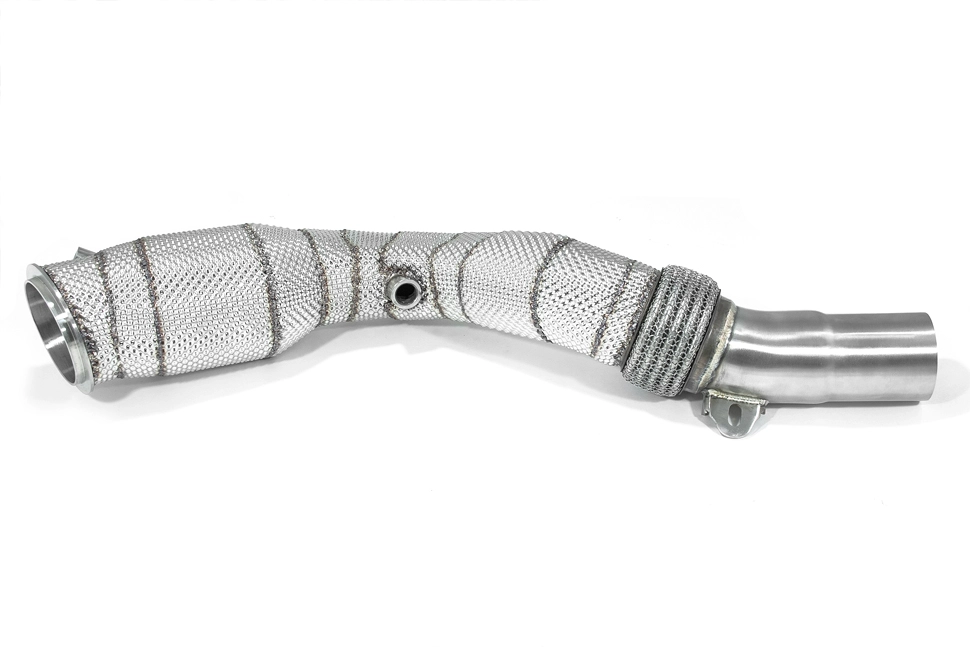 Приемные трубы (даунпайпы) HEATSHIELD Catted BMW-DP-0080 BlackRock BMW S55 M2Comp/M3/M4 F80/F82/F87 — фото 6 из 7
