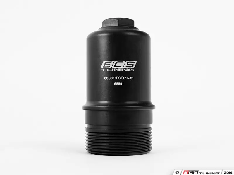 ECS Tuning ES#2785483 Алюминиевый корпус масляного фильтра для VAG 1.8 2.0 TSI Gen.3 (чёрный) — фото 1 из 9