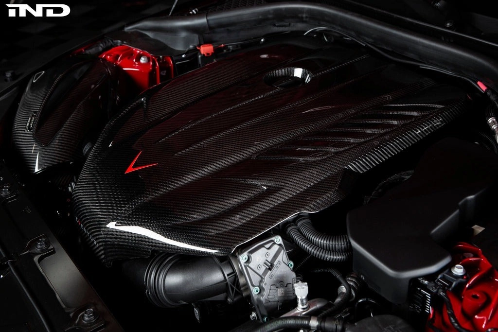 Eventuri EVE-A90-CF-ENG Крышка двигателя из карбона для Toyota A90 Supra — фото 11 из 11
