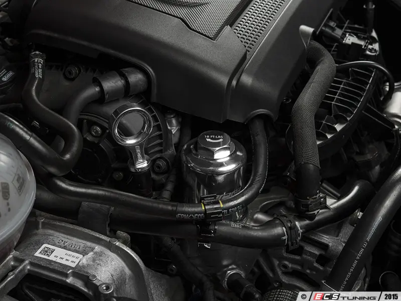 ECS Tuning ES#2785482 Алюминиевый корпус масляного фильтра для VAG 1.8 2.0 TSI Gen.3 (полированный) — фото 5 из 16