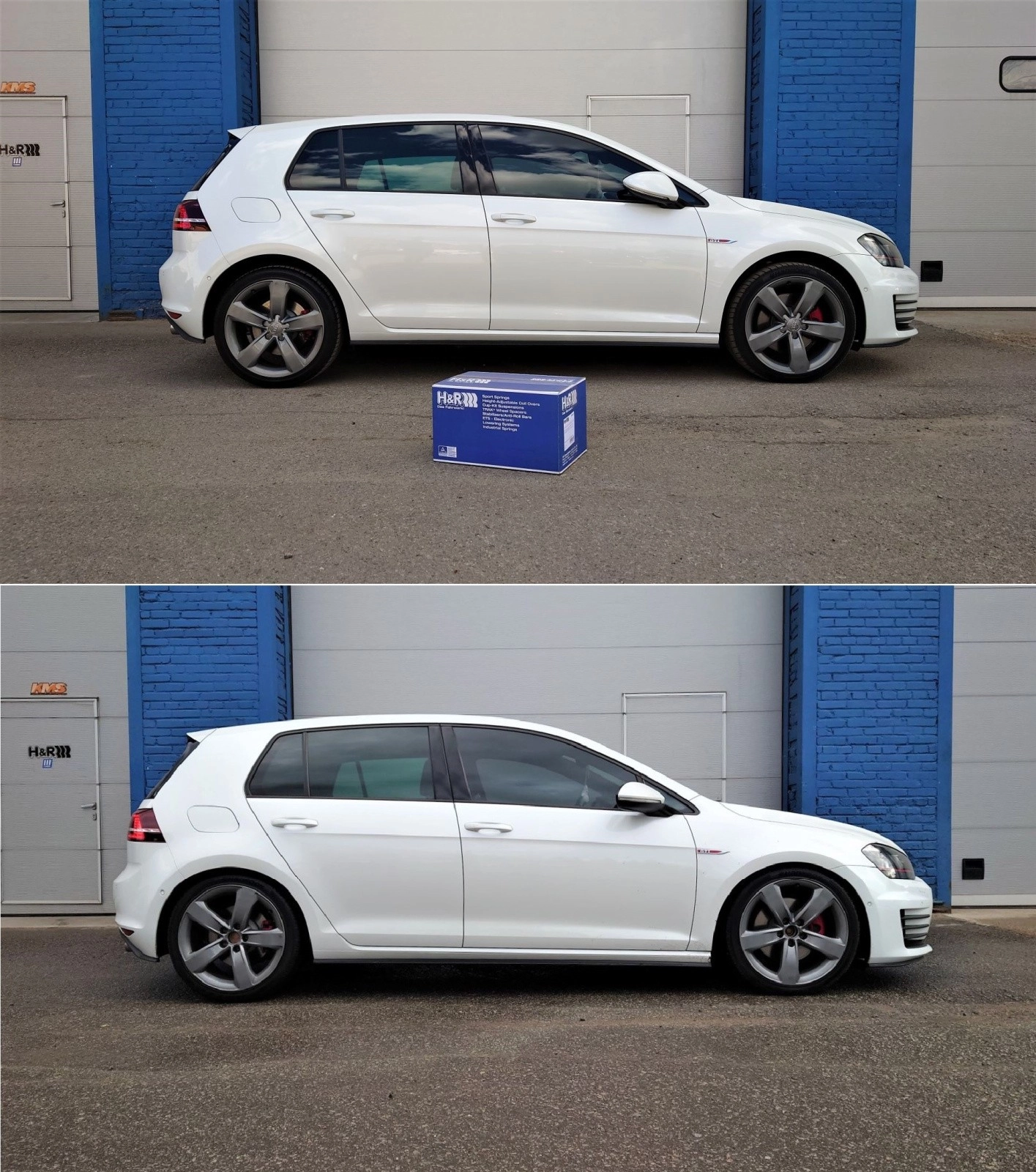 H&R 28840-2 Пружины с занижением VW Golf 7 GTI Seat Leon Cupra — фото 3 из 3