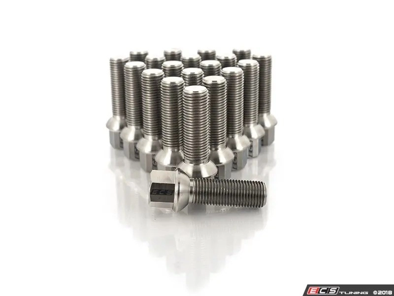 ECS Tuning Сферический болт колёсный из титана 14x1.5x40мм (комплект 20 штук) — фото 2 из 6