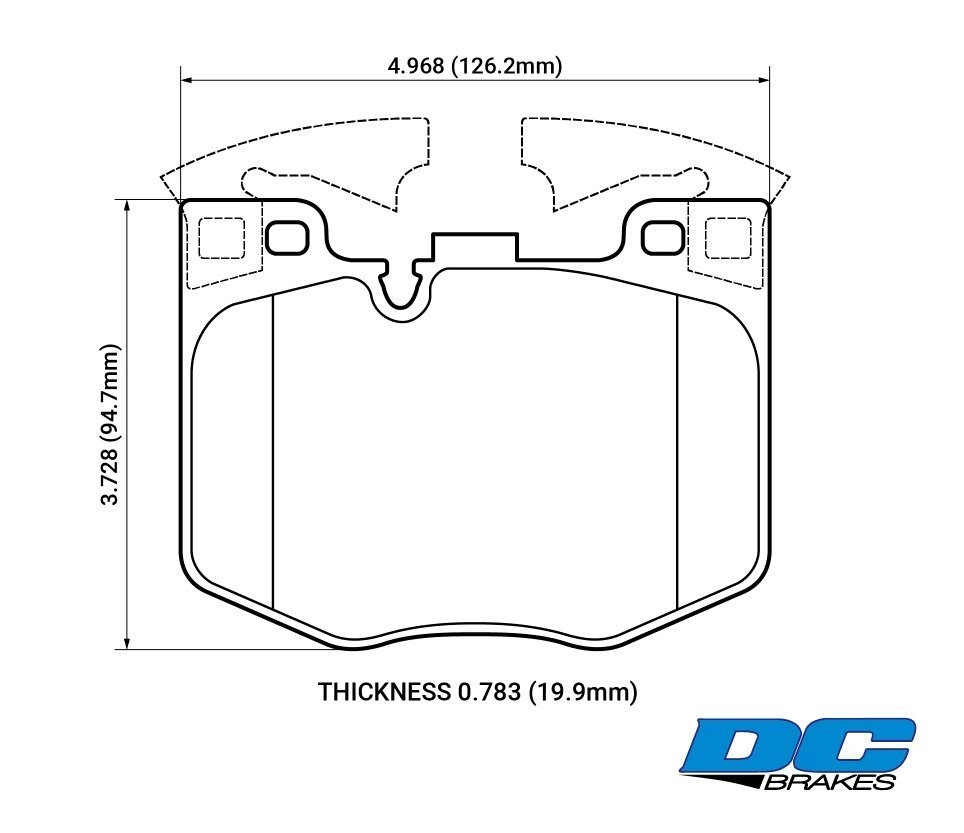DC Brakes STR.S+ DC1867P20 Передние тормозные колодки для BMW 5 G30, 6 G32GT, X3 G01, X4 G02, 7 G11 — фото 1 из 1