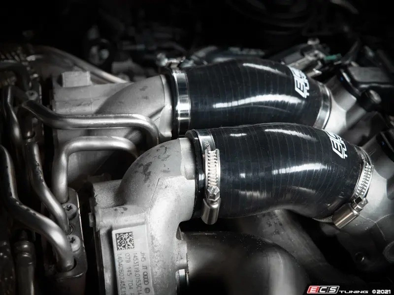 ECS Tuning ES#4414220 Комплект силиконовых патрубков от дросселей к турбинам Audi S6/S7/RS6/RS7/A8/S8 4.0T — фото 3 из 6