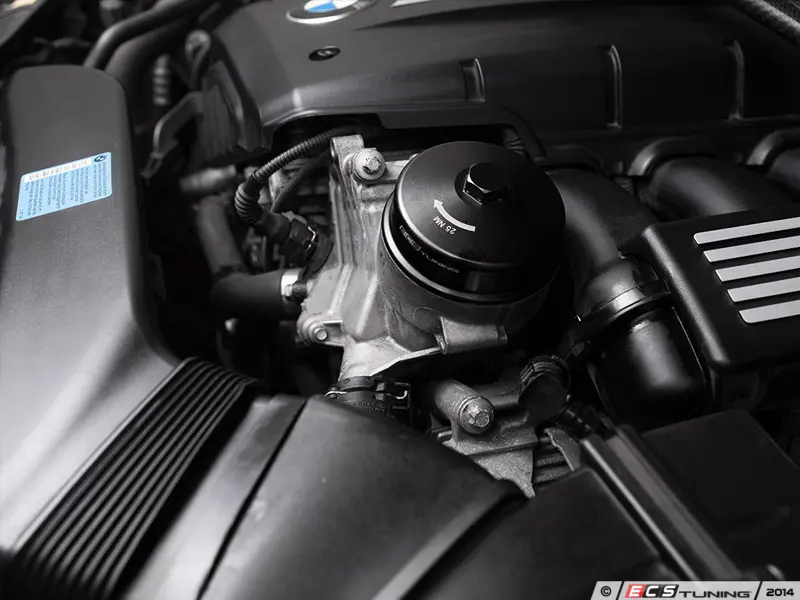 ECS Tuning ES#2762321 Алюминиевый корпус масляного фильтра для BMW N20 N52 N54 N55 S55 S58 — фото 9 из 18
