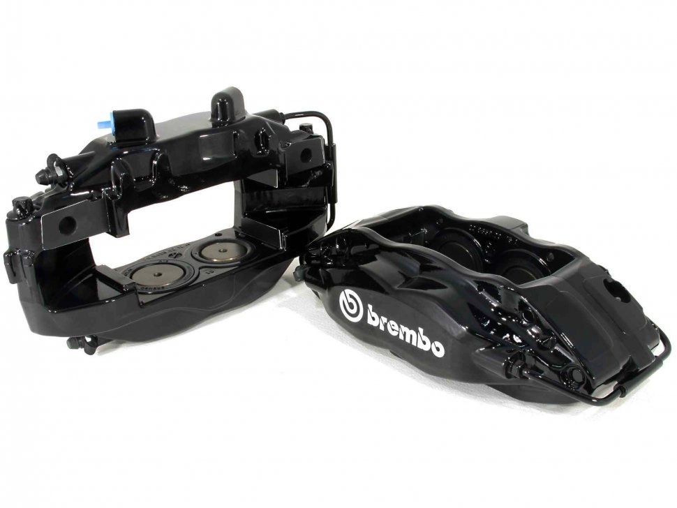 Brembo Комплект суппортов 4 поршня для VAG PQ35/MQB (чёрный) — фото 4 из 4