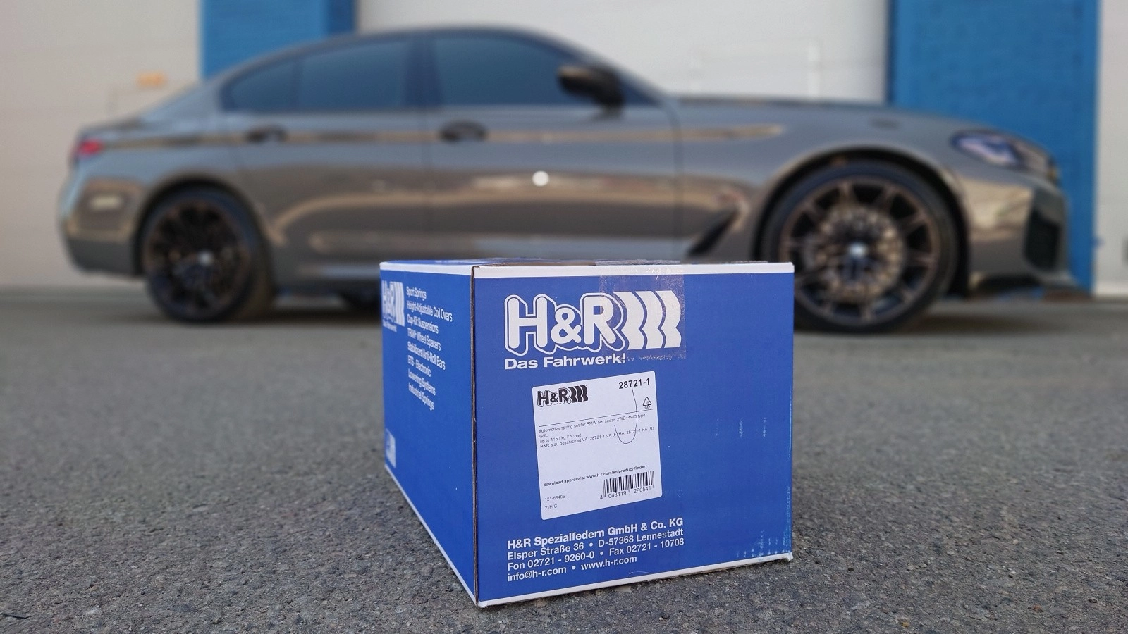 H&R 28721-1 Комплект пружин с занижением для BMW G30 2WD/4WD — фото 3 из 4