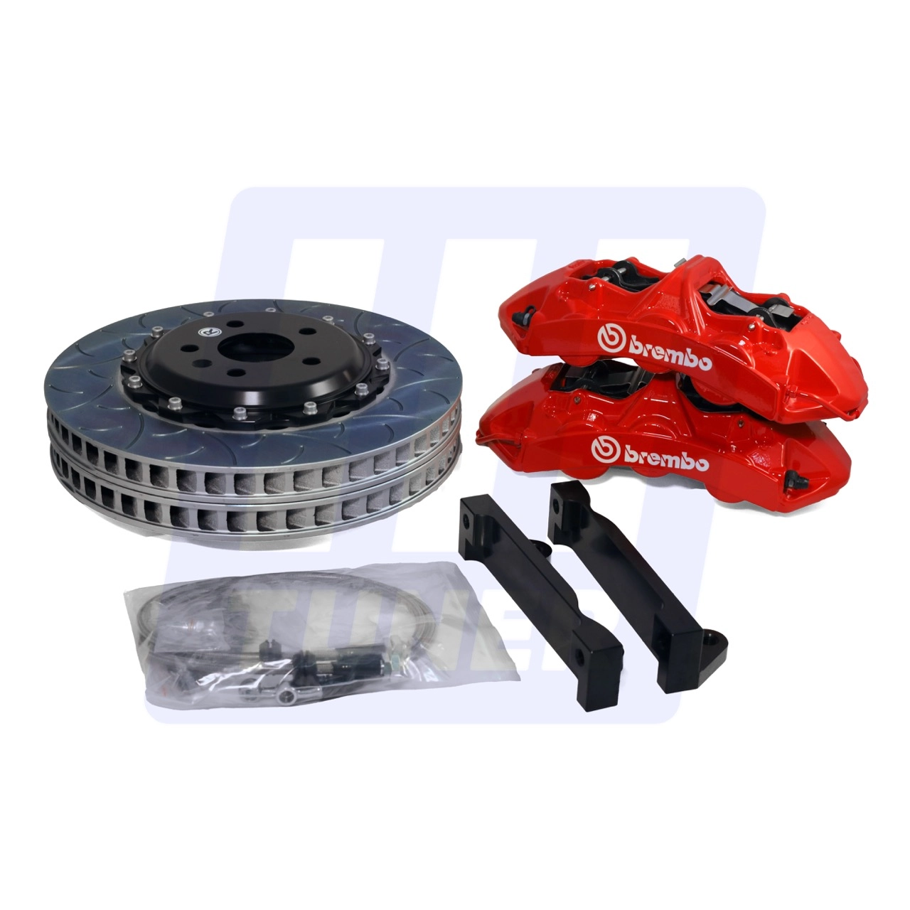 TUNER Комплект тормозной системы Brembo 6pot для VAG (красный) — фото 1 из 4