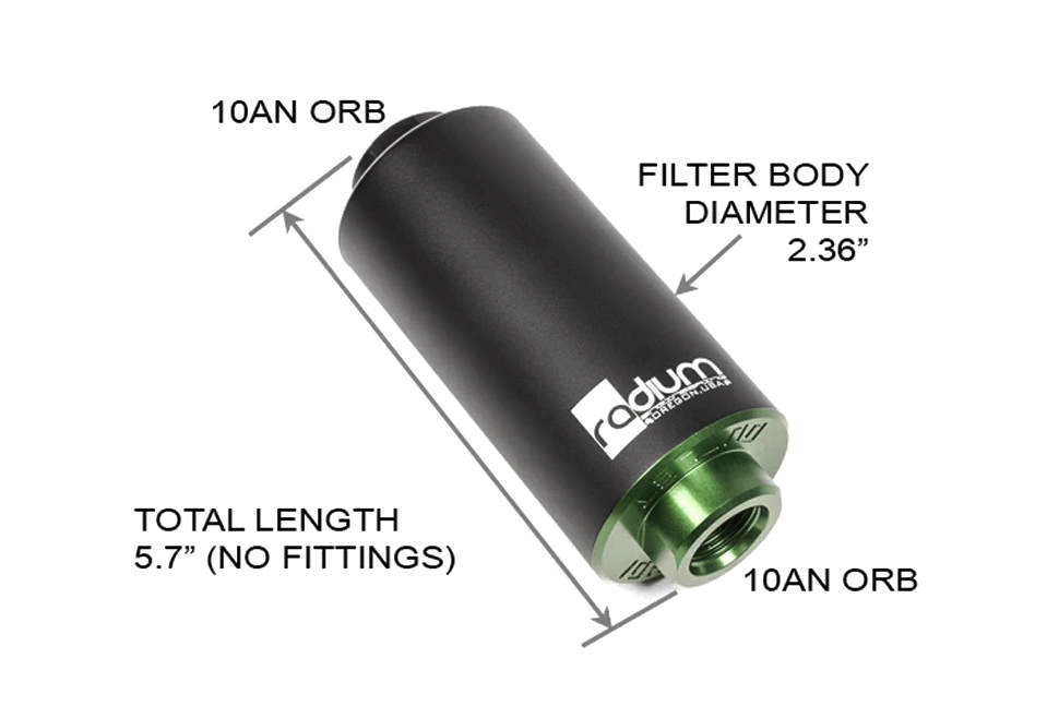 Фильтр топливный ORB AN-10, 6 micron Radium Engineering 20-0220-05 — фото 1 из 1