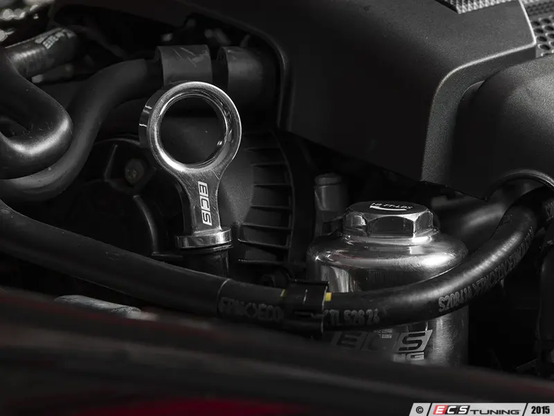 ECS Tuning ES#2785482 Алюминиевый корпус масляного фильтра для VAG 1.8 2.0 TSI Gen.3 (полированный) — фото 6 из 16